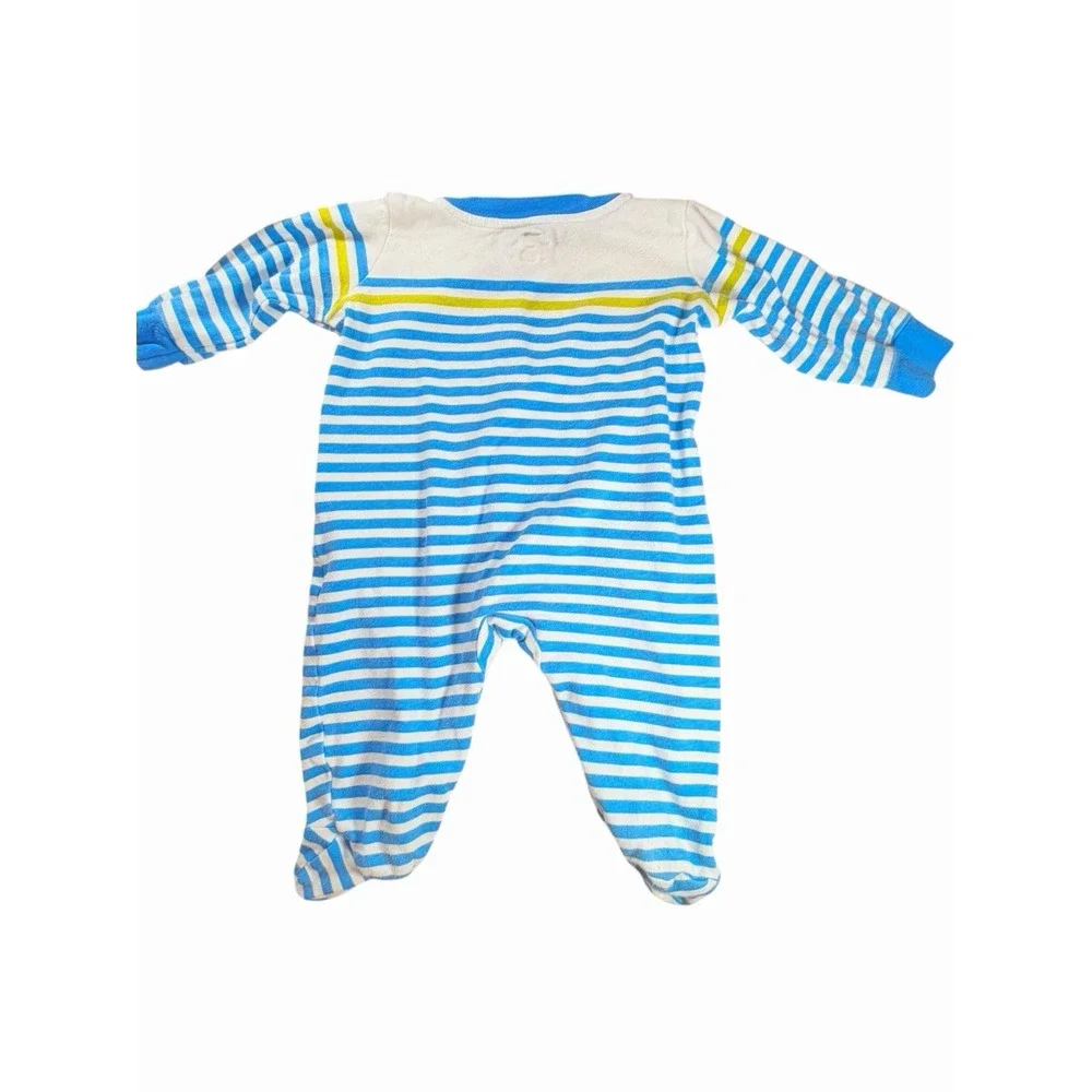 Baby Boy 6 Months Carter's Zip Footed Sleeper Nautical Lot 3 Bundle